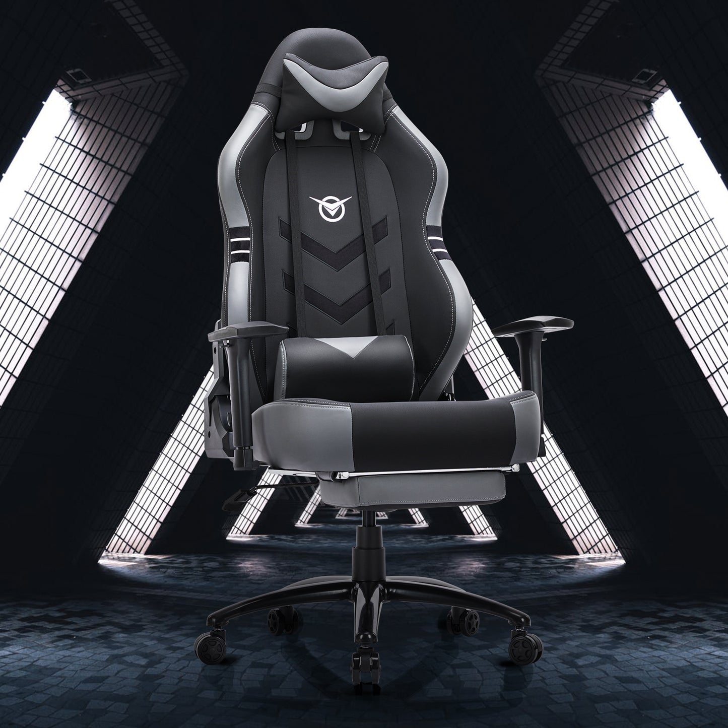 FUQIDO Tall Gaming Chair 350lbs Racing Computer Gaming Chair