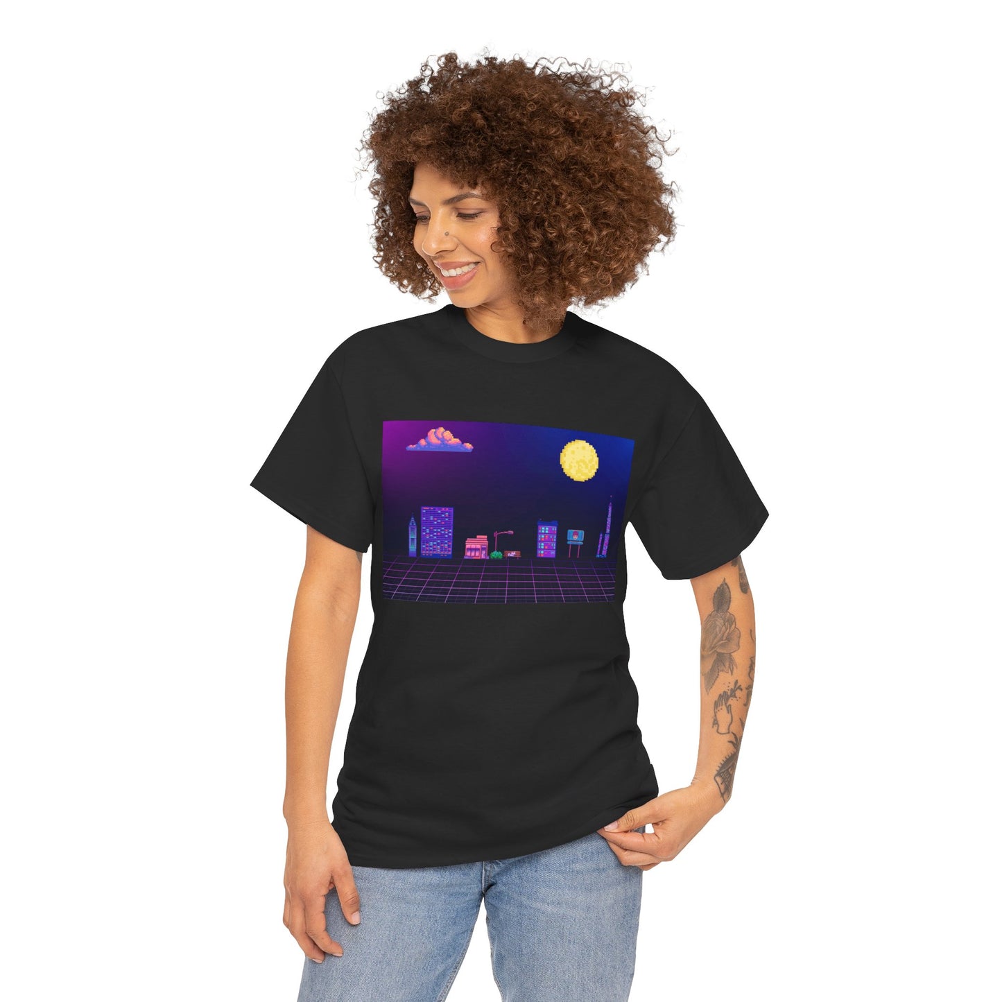 Pixel Cityscape Unisex Tee