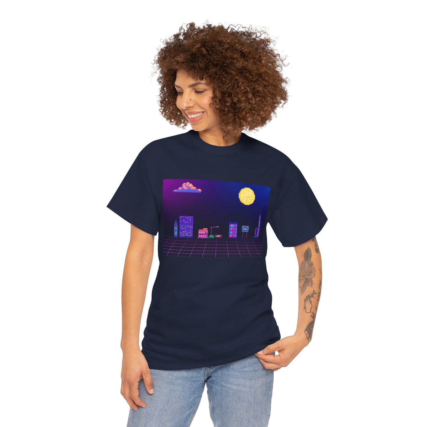 Pixel Cityscape Unisex Tee