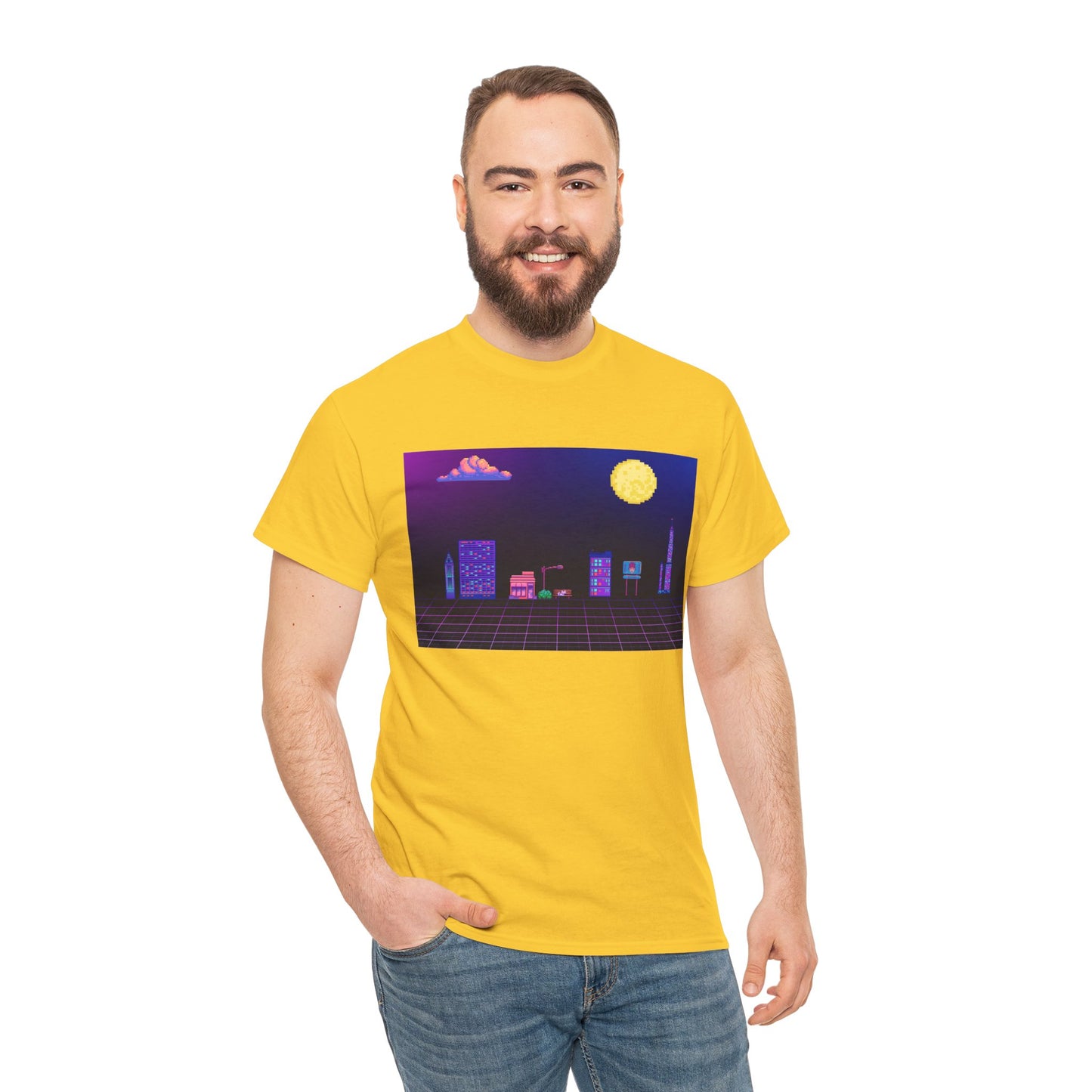 Pixel Cityscape Unisex Tee