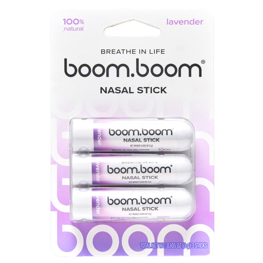 Nasal Stick (3-Pack) | Vapor Flow Technology™ | Cool Refreshing Sensation | Natural Mood Boost | Simple Ingredients | Essential Oils + Menthol Inhaler (Lavender)