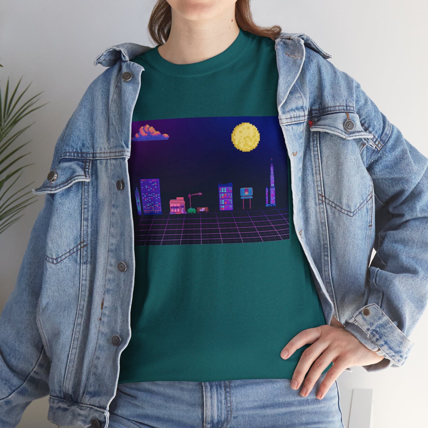 Pixel Cityscape Unisex Tee