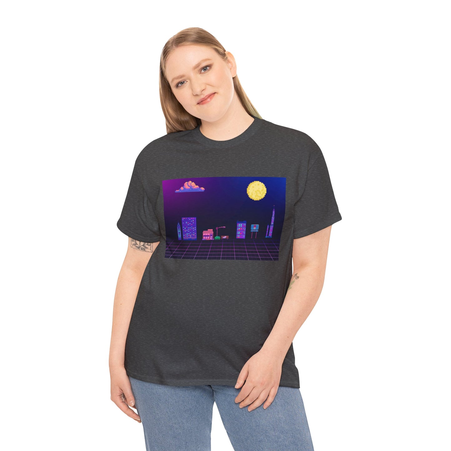 Pixel Cityscape Unisex Tee