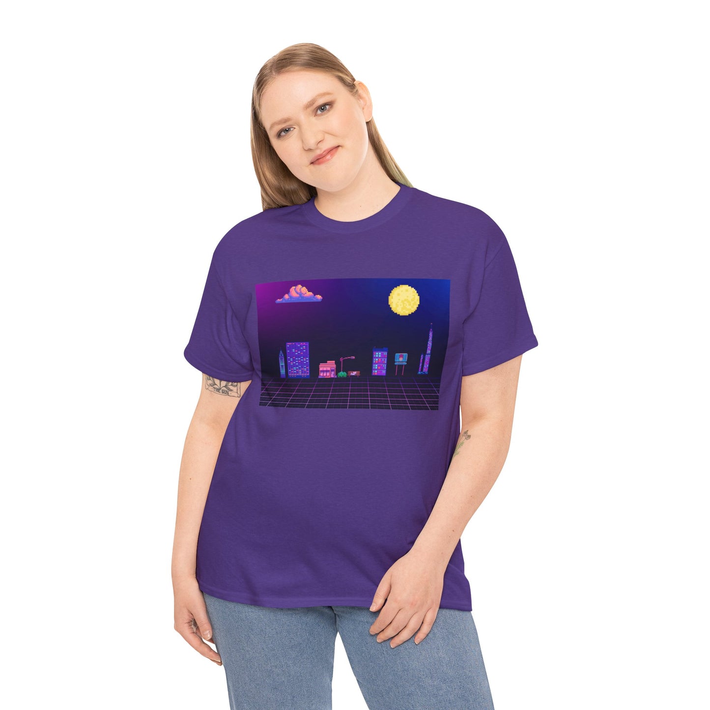 Pixel Cityscape Unisex Tee