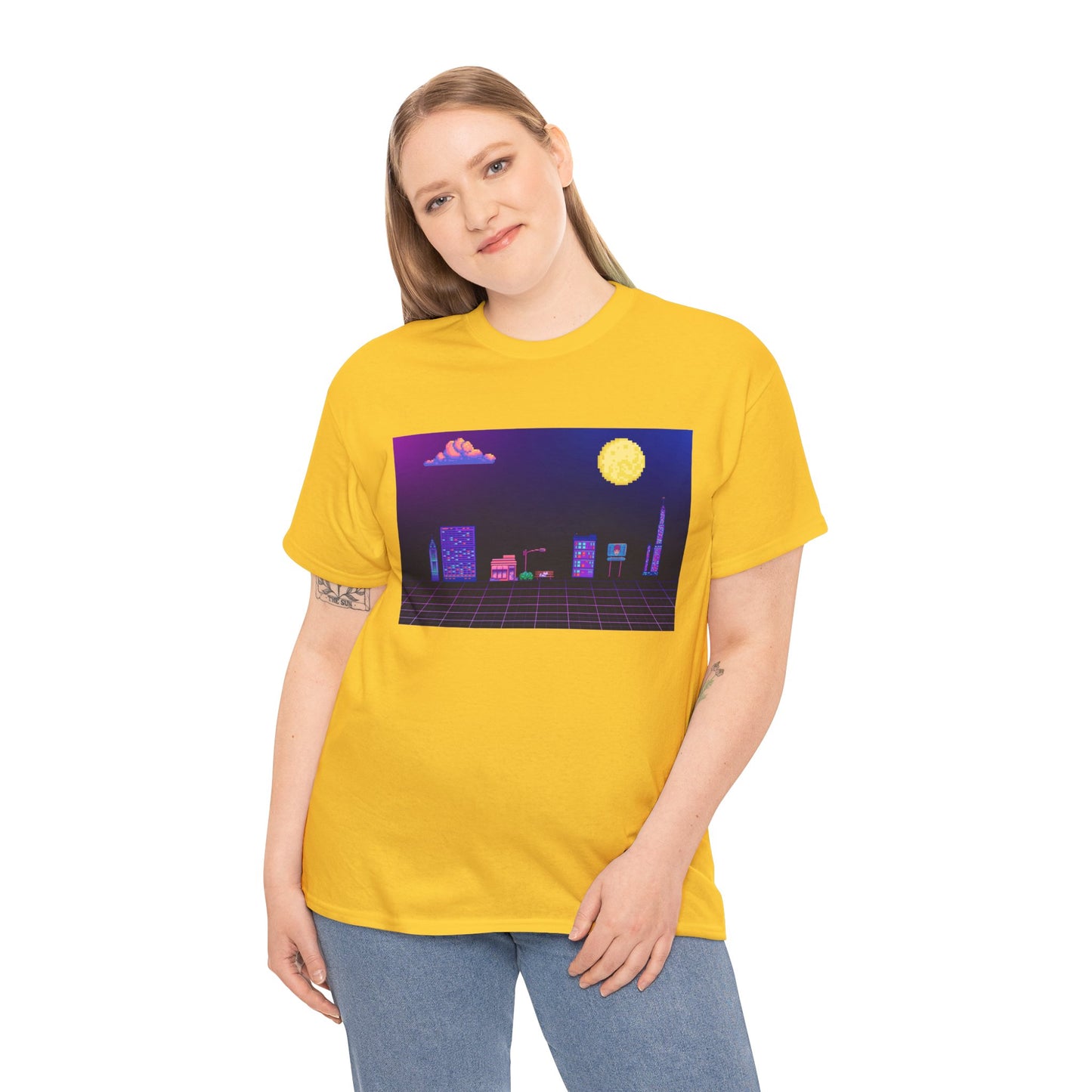 Pixel Cityscape Unisex Tee