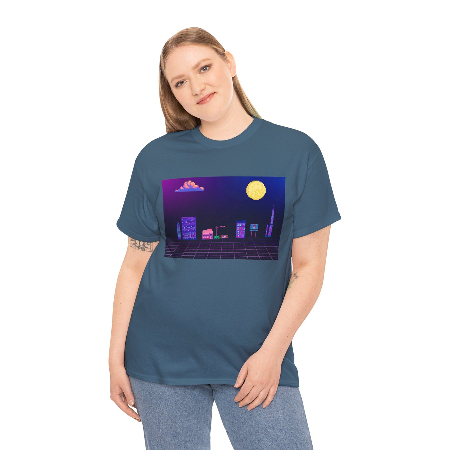 Pixel Cityscape Unisex Tee
