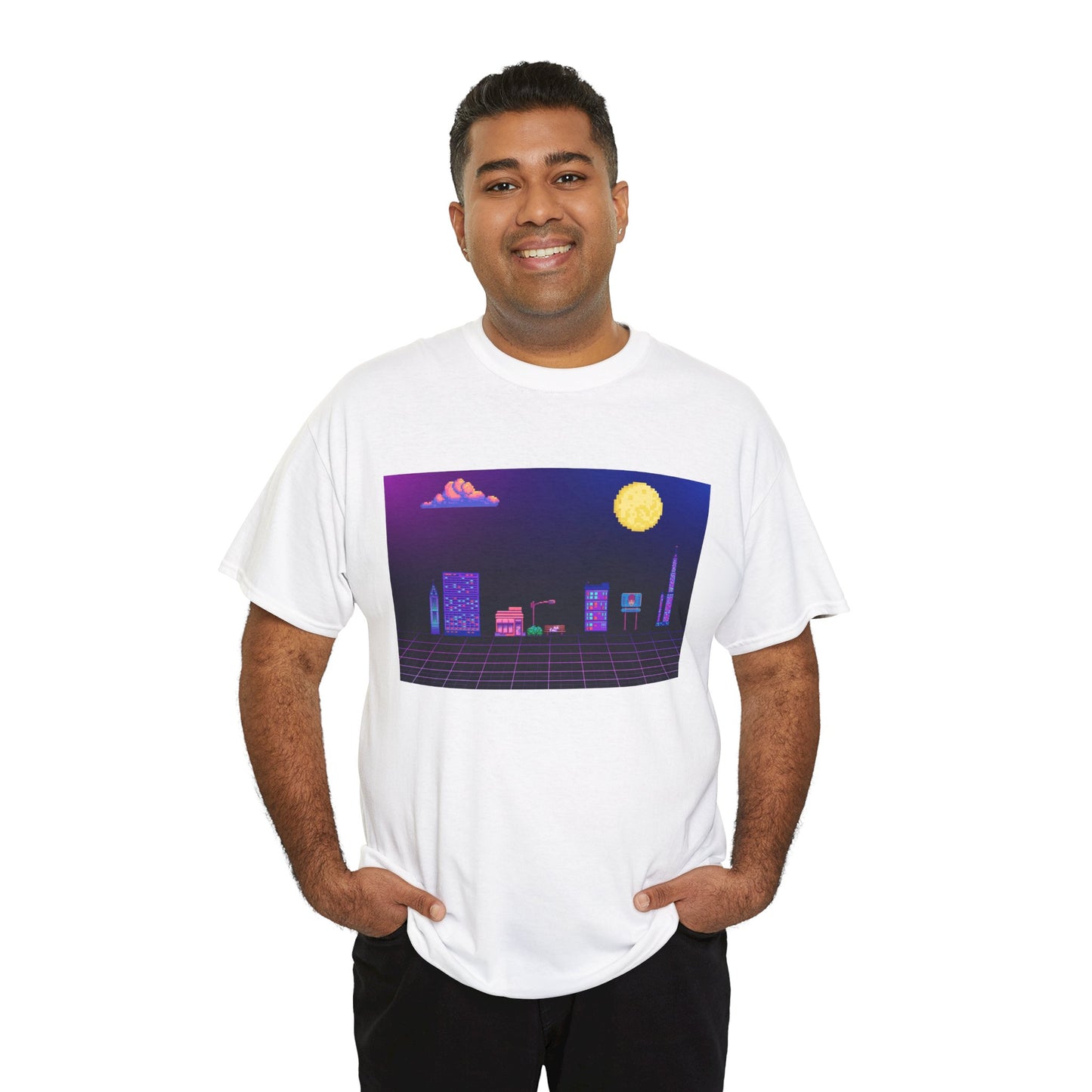 Pixel Cityscape Unisex Tee