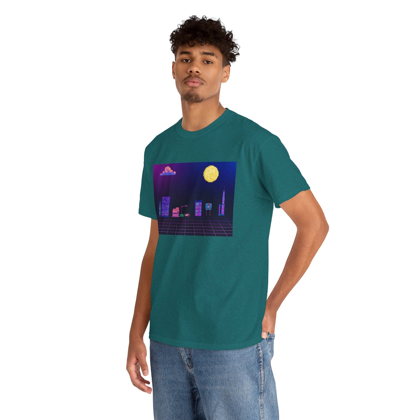 Pixel Cityscape Unisex Tee