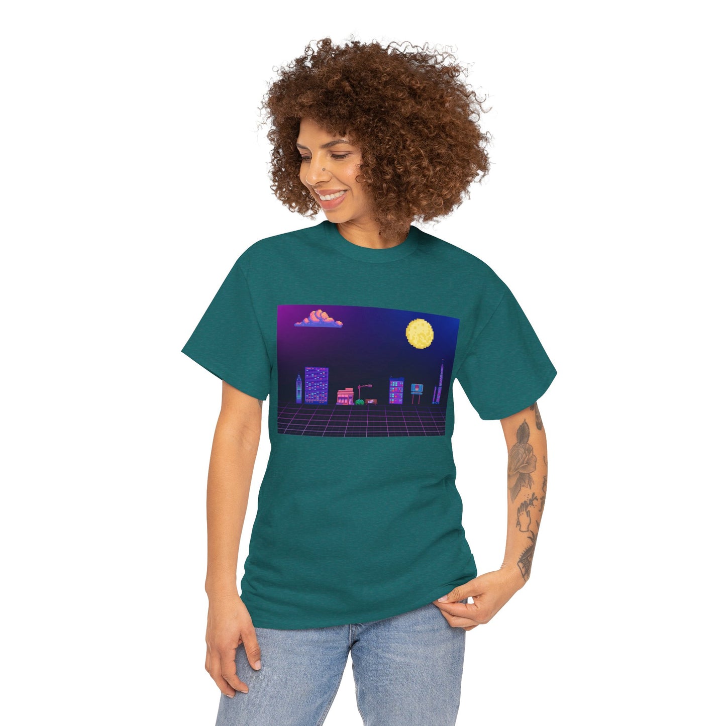 Pixel Cityscape Unisex Tee