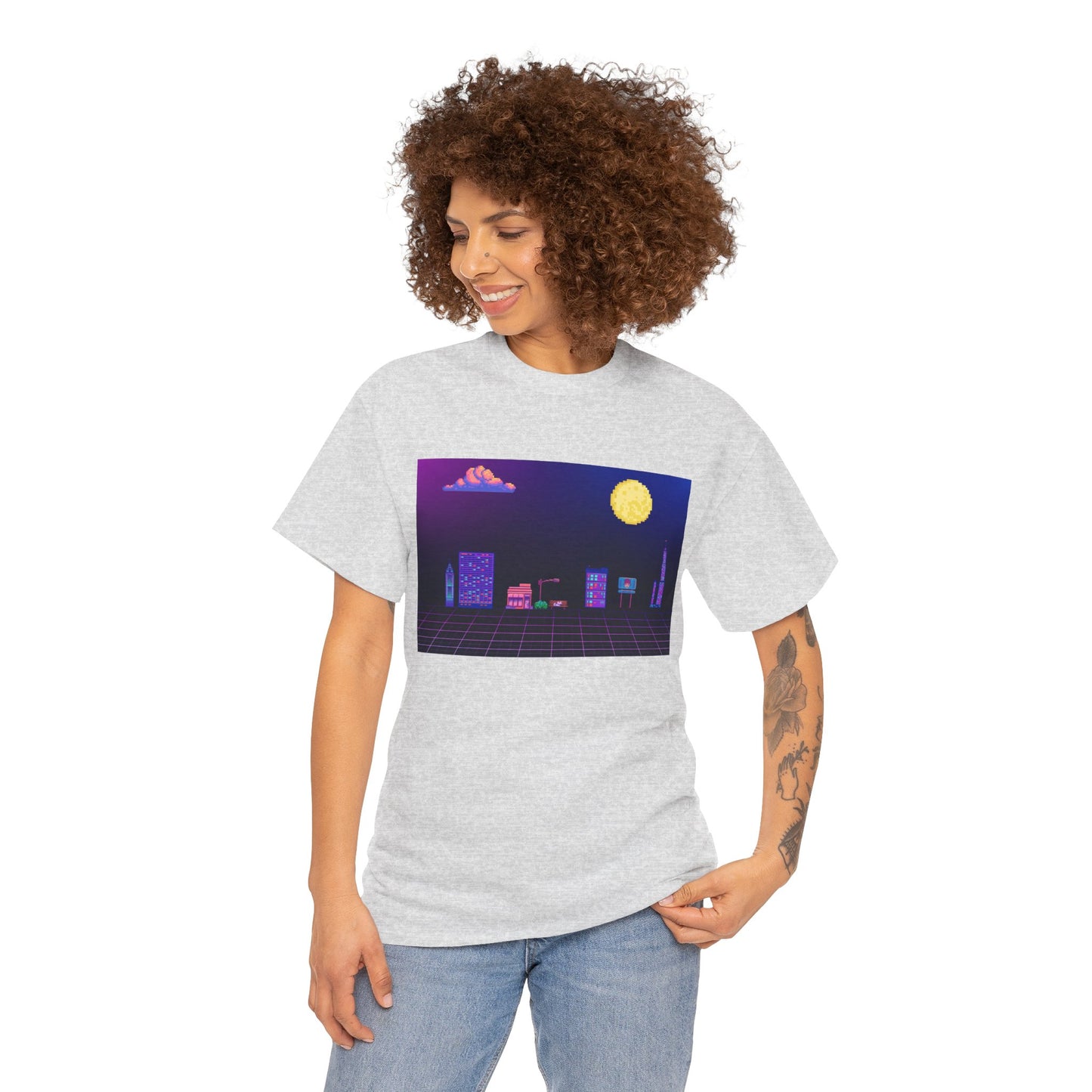 Pixel Cityscape Unisex Tee