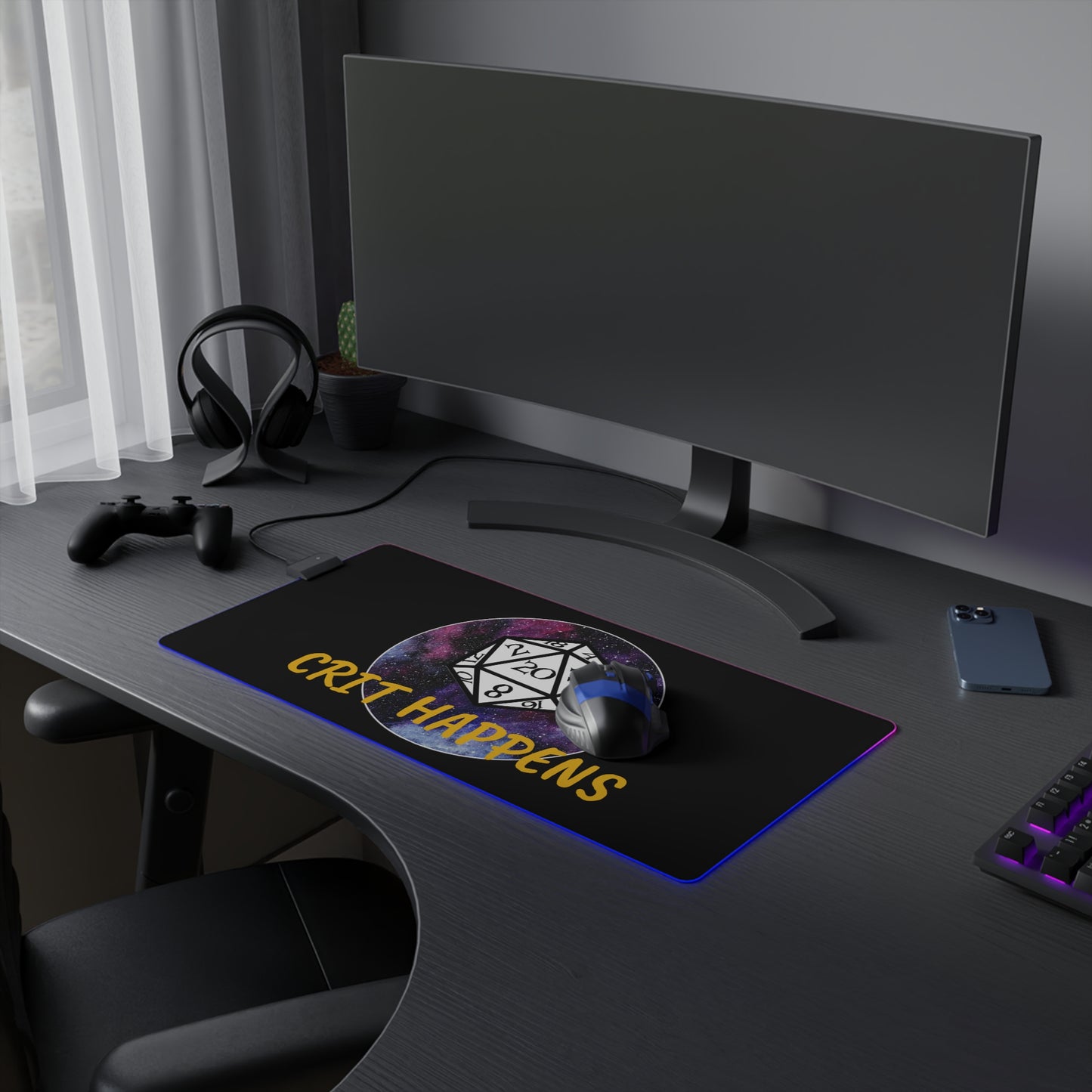 CRIT HAPPENS LED Mouse Pad