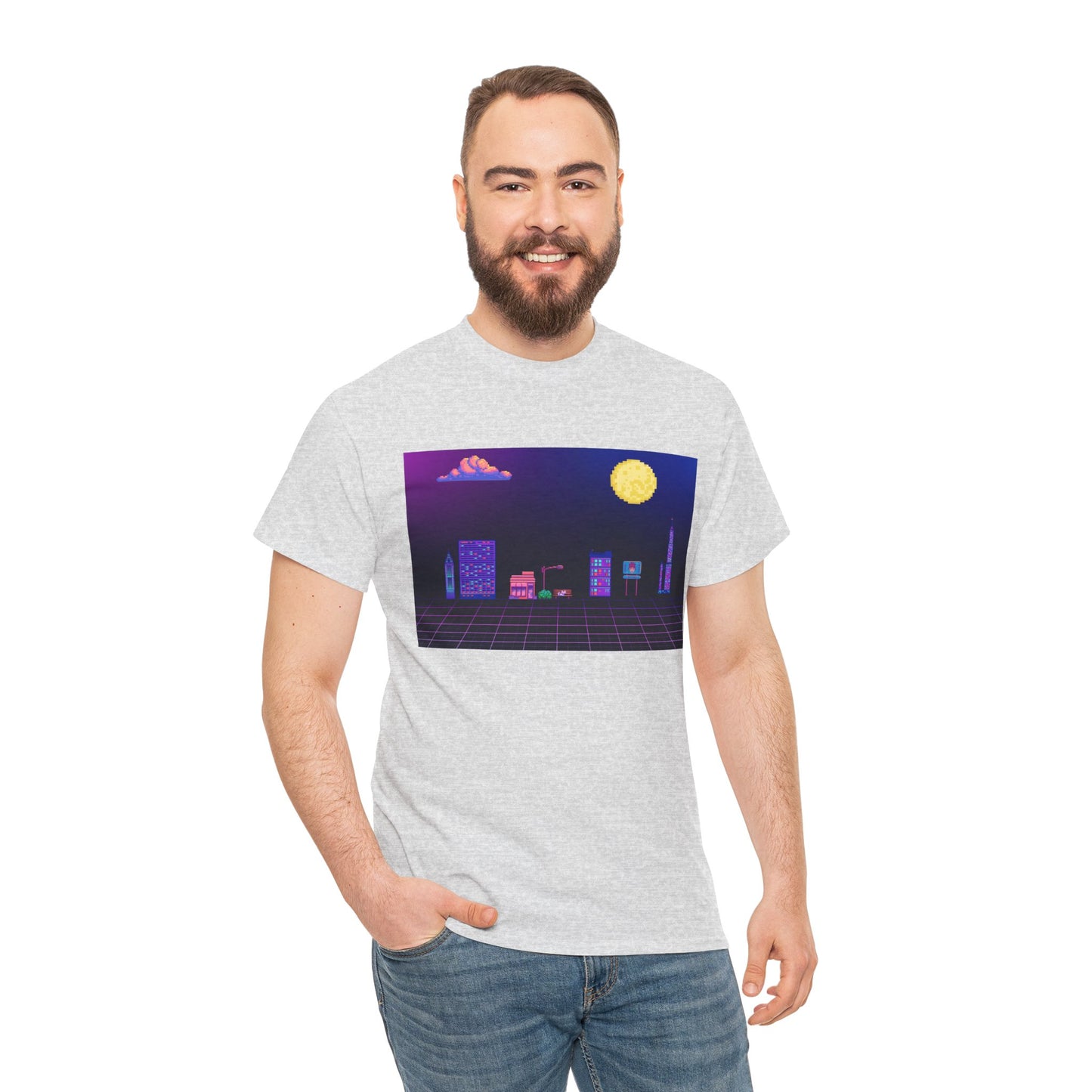 Pixel Cityscape Unisex Tee
