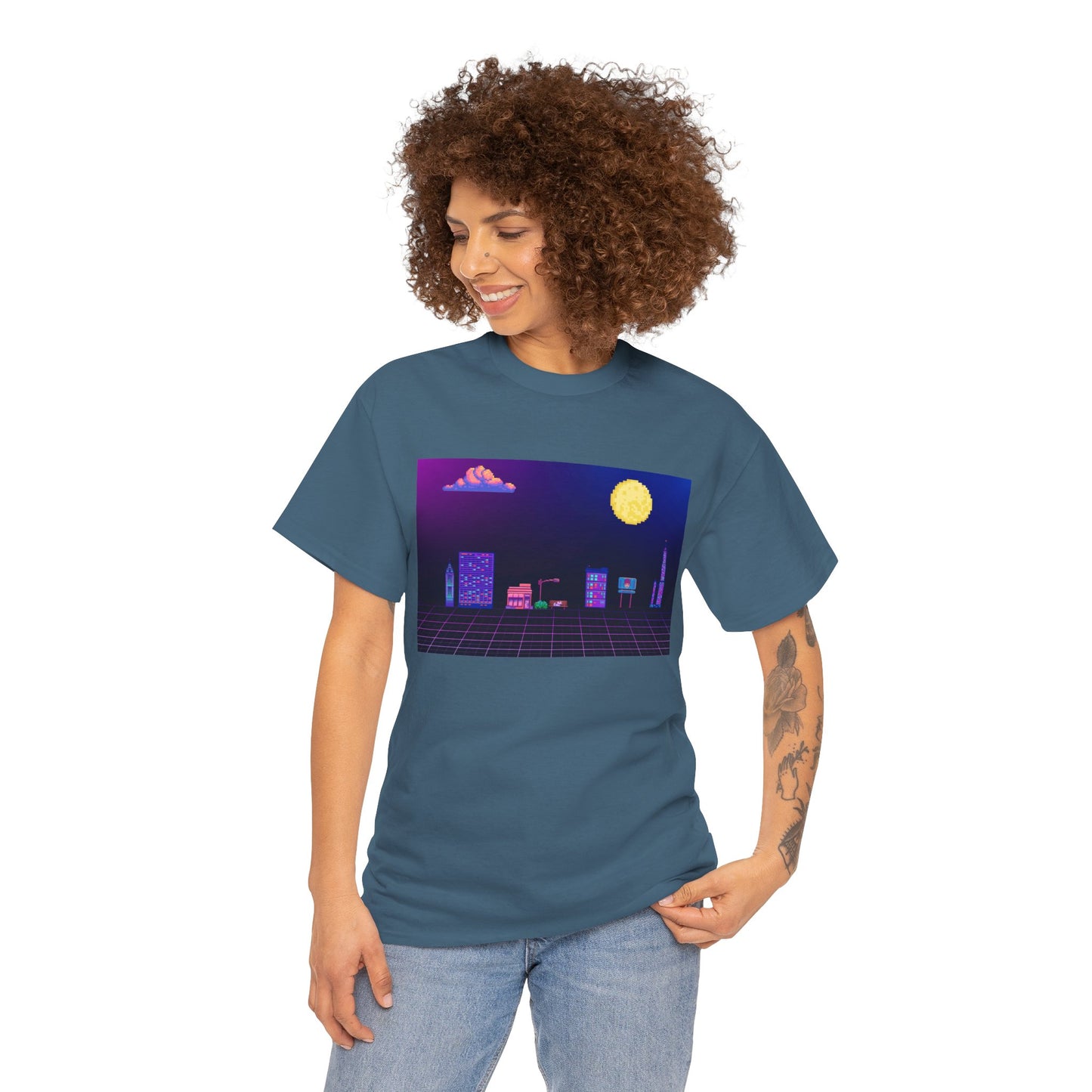 Pixel Cityscape Unisex Tee
