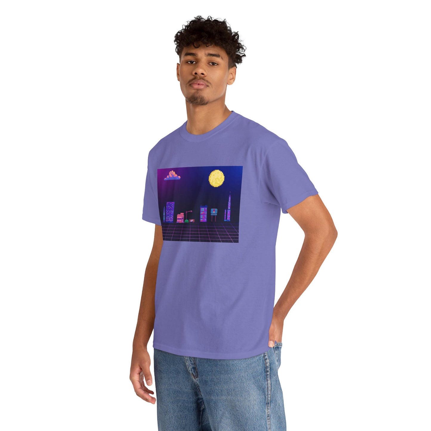 Pixel Cityscape Unisex Tee