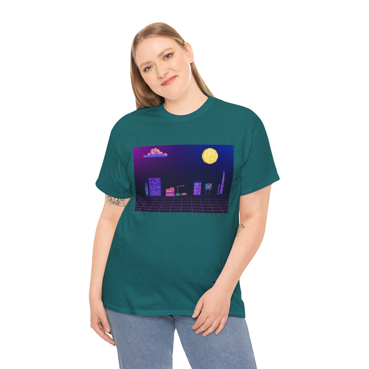 Pixel Cityscape Unisex Tee