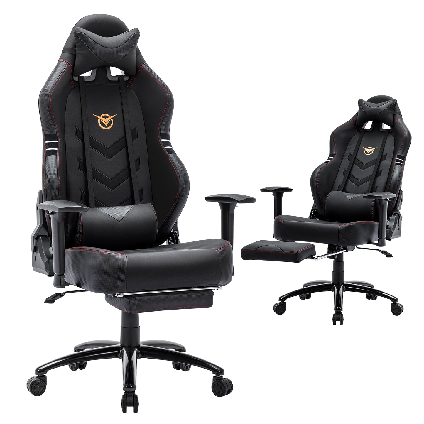 FUQIDO Tall Gaming Chair 350lbs Racing Computer Gaming Chair