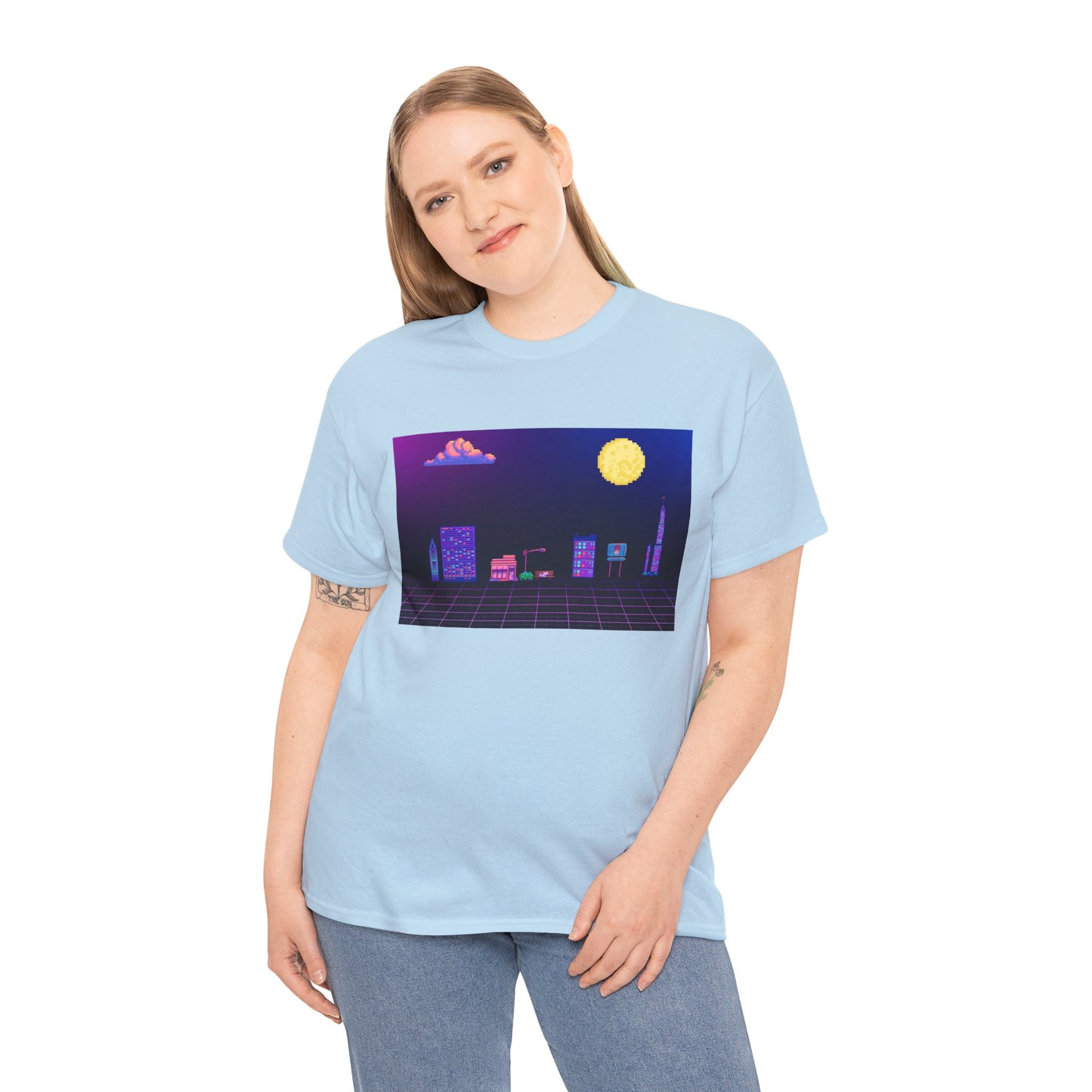 Pixel Cityscape Unisex Tee