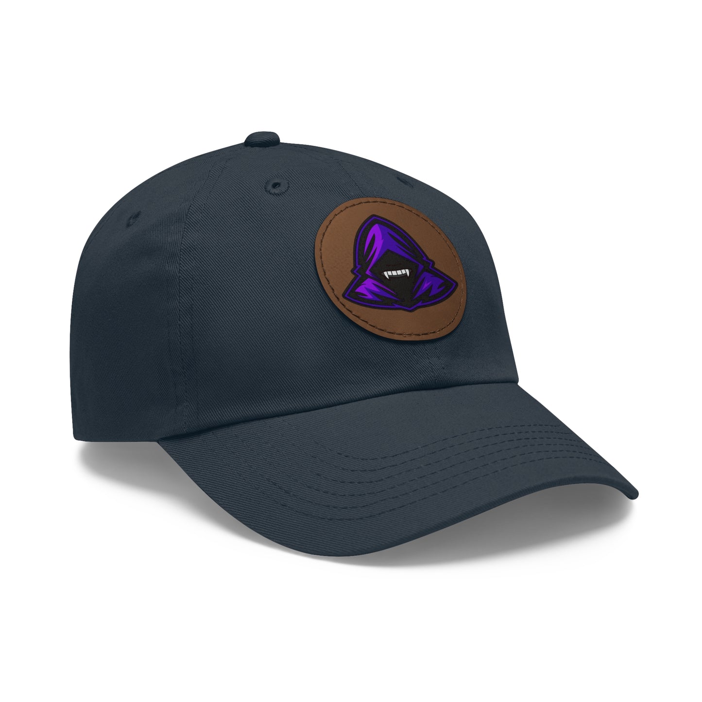 FG Dad Hat with Leather Patch (Round)