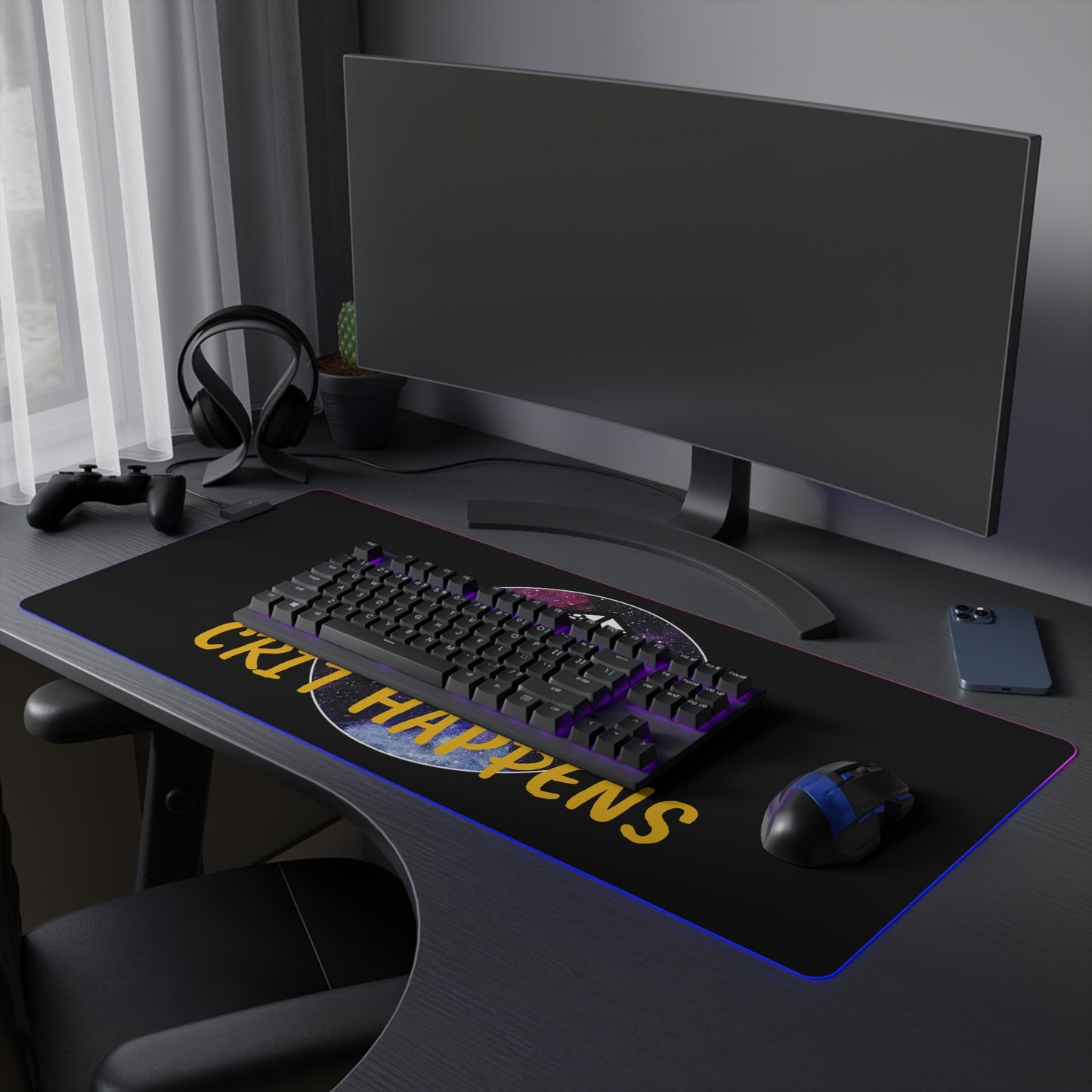 CRIT HAPPENS LED Mouse Pad