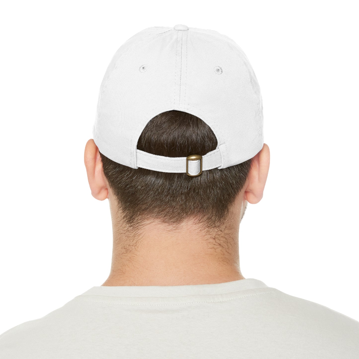 FG Dad Hat with Leather Patch (Round)