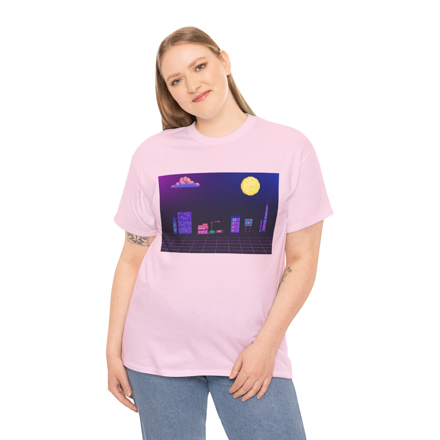Pixel Cityscape Unisex Tee