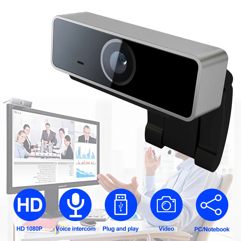 FHD 1080P Webcam USB PC Computer Webcam Auto Focus With Microphone 60-Degree Widescreen Desktop Laptop Webcam Live Streaming Webcam