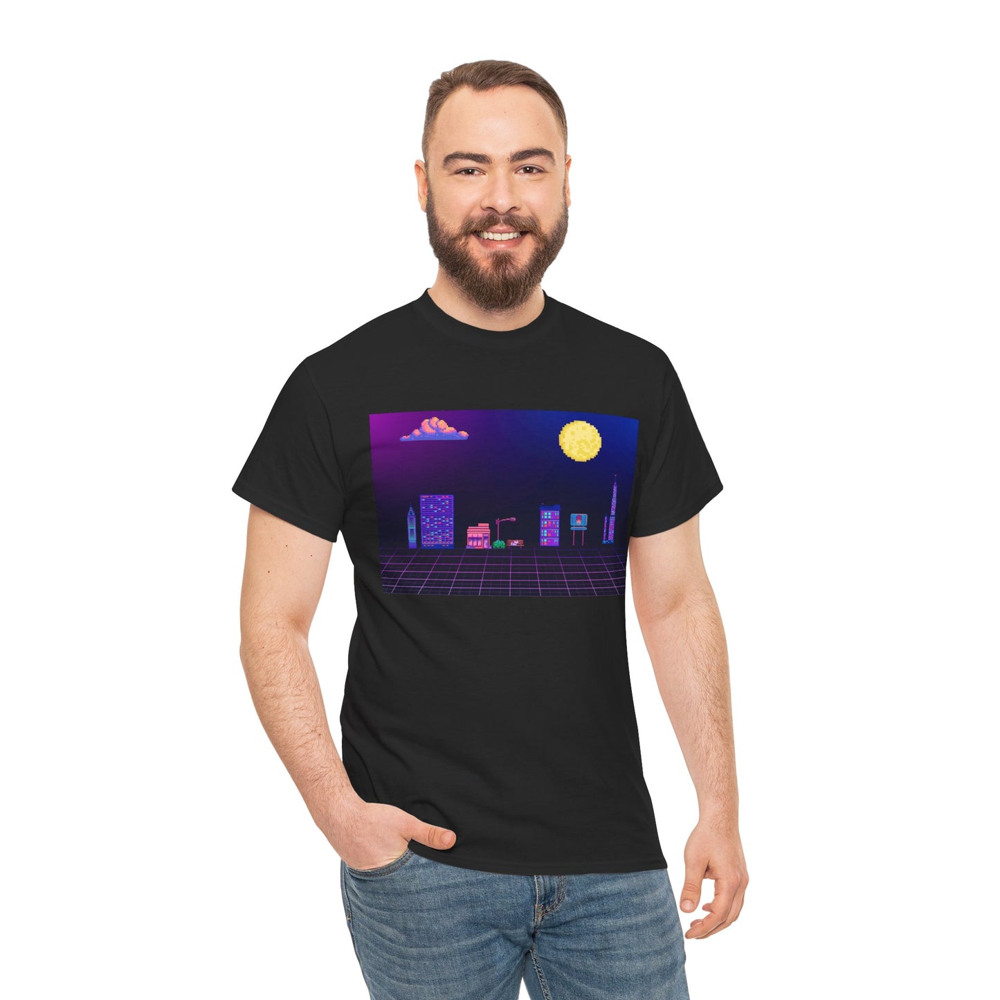 Pixel Cityscape Unisex Tee