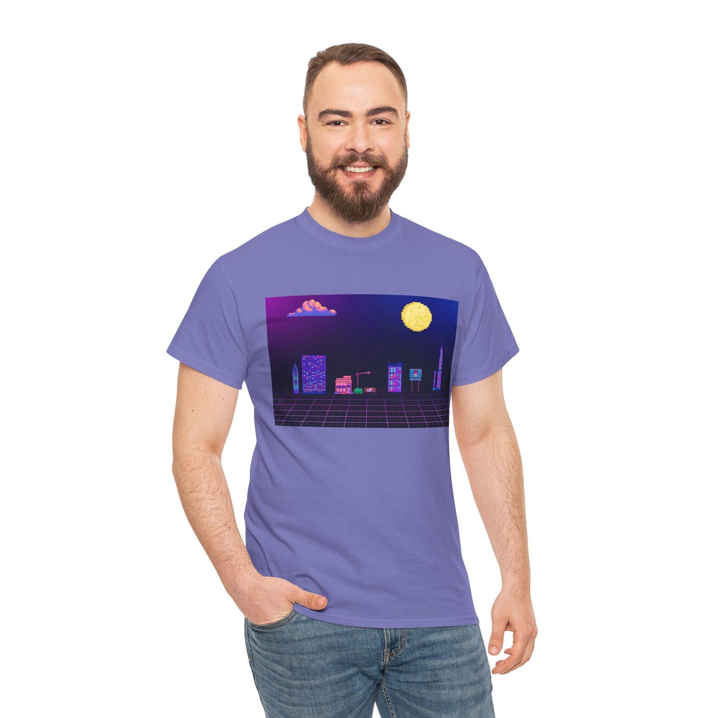 Pixel Cityscape Unisex Tee