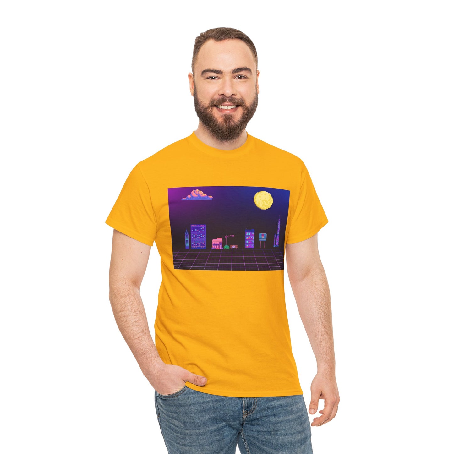 Pixel Cityscape Unisex Tee