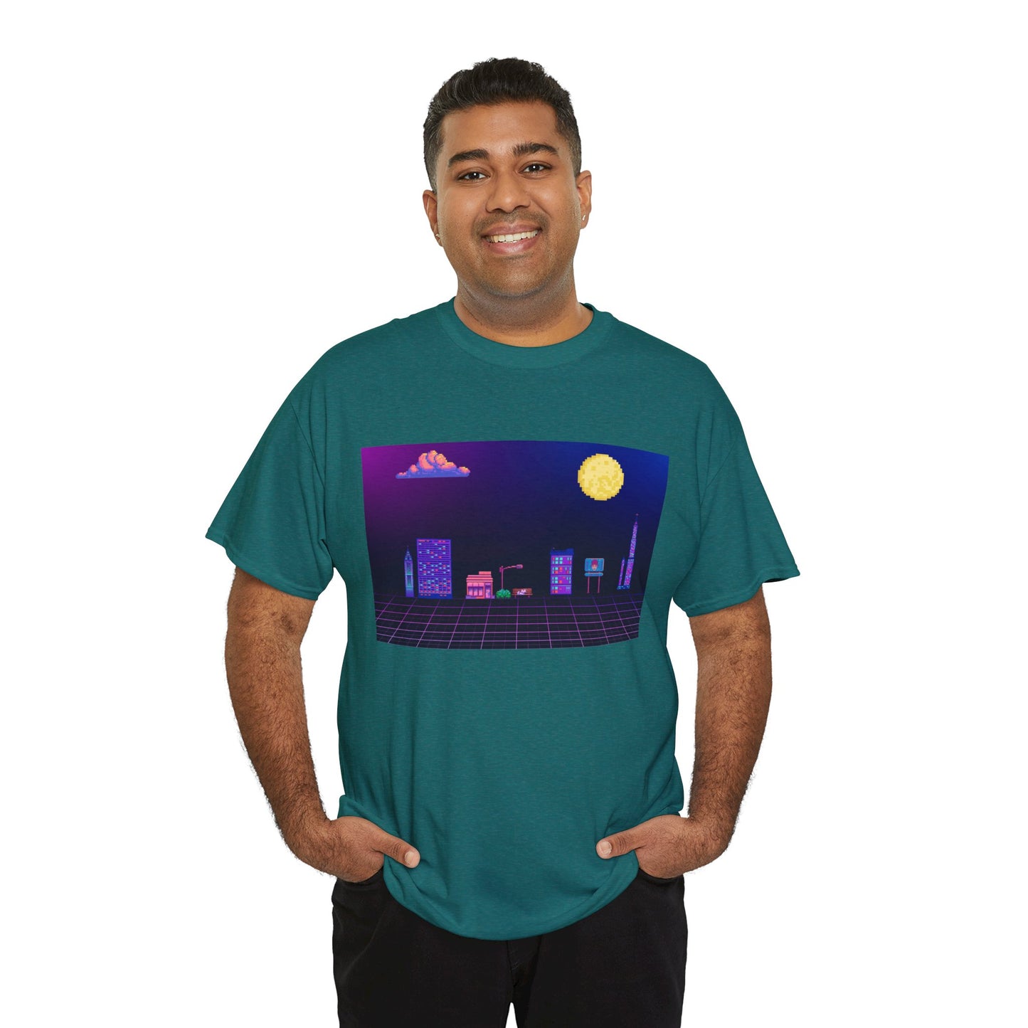 Pixel Cityscape Unisex Tee