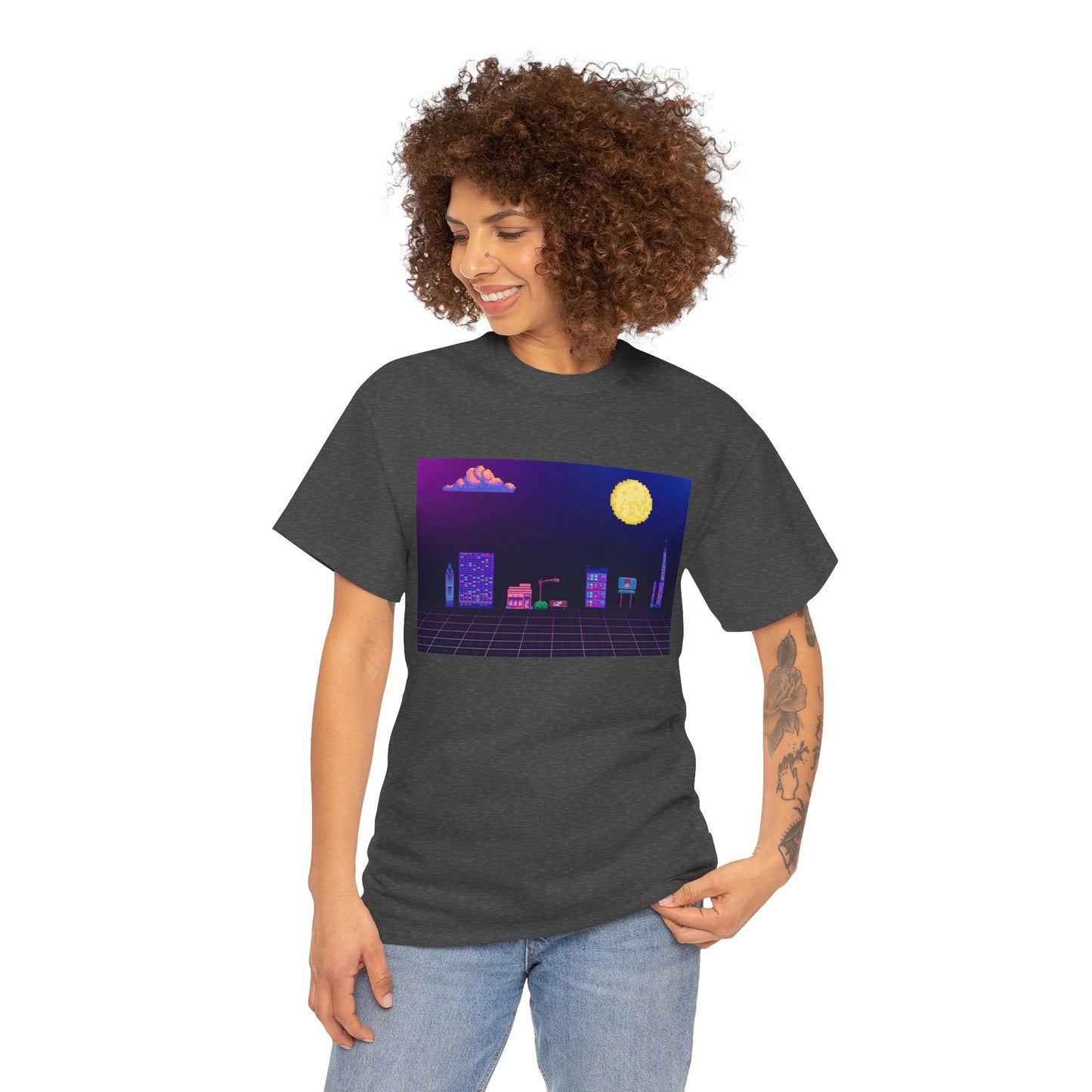 Pixel Cityscape Unisex Tee
