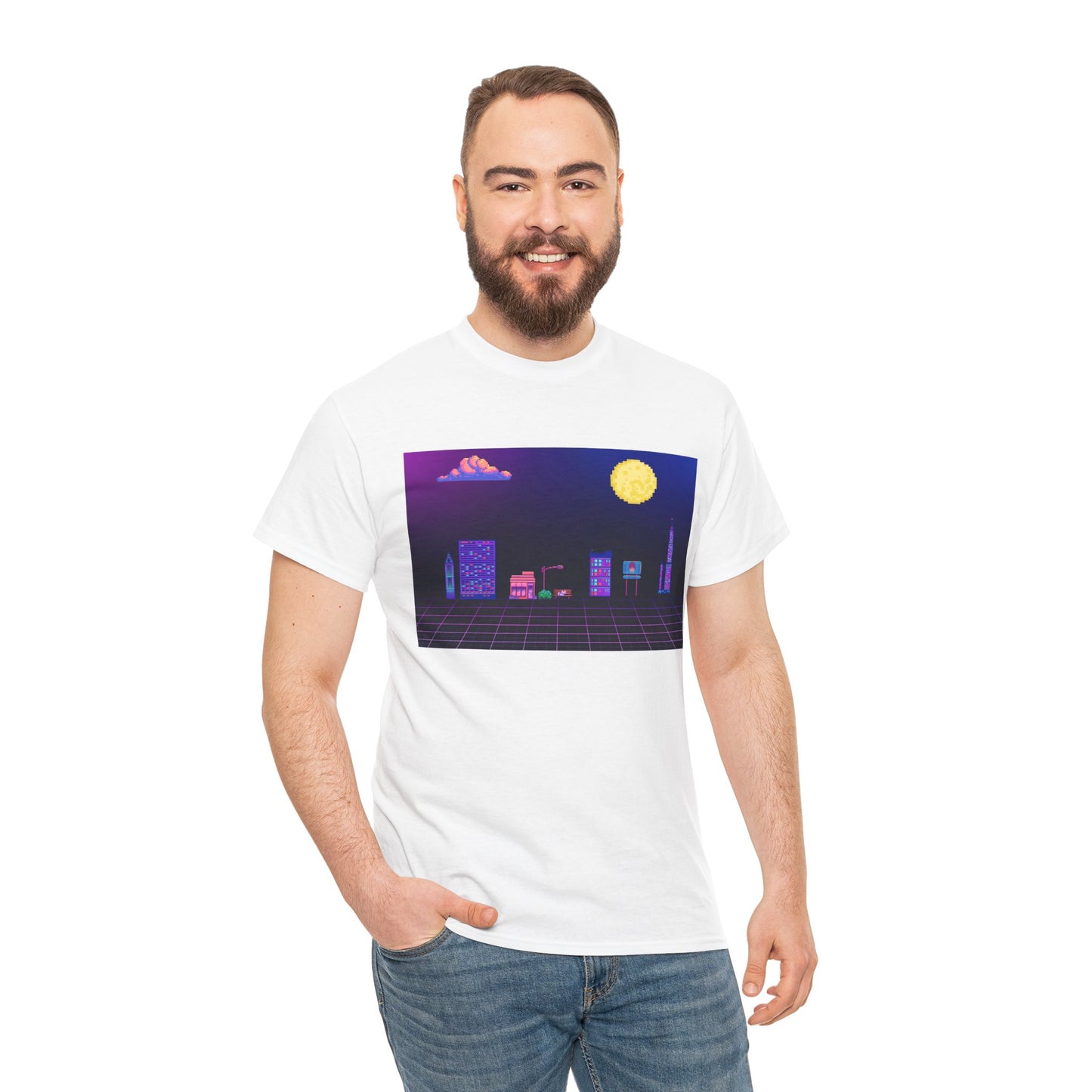 Pixel Cityscape Unisex Tee