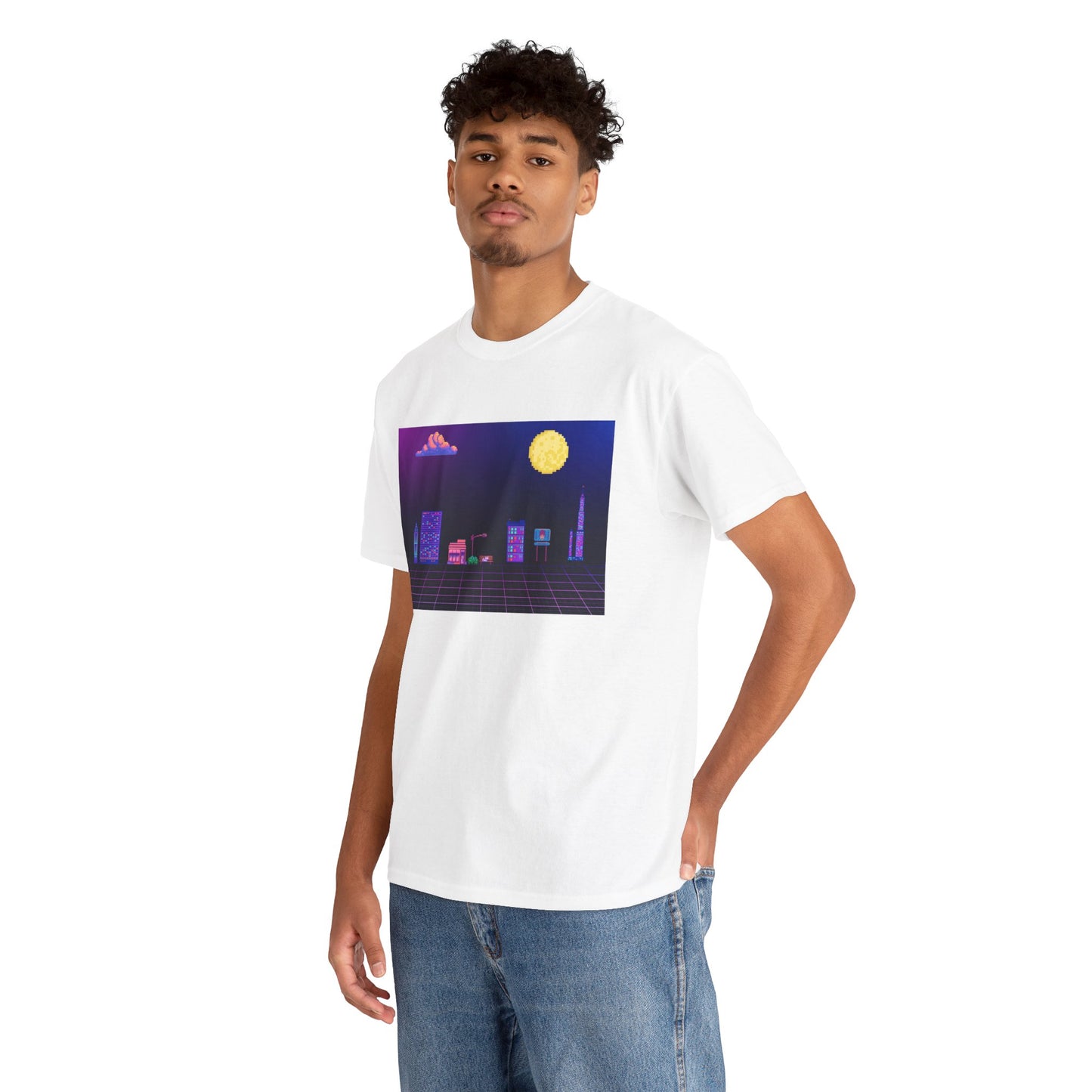 Pixel Cityscape Unisex Tee