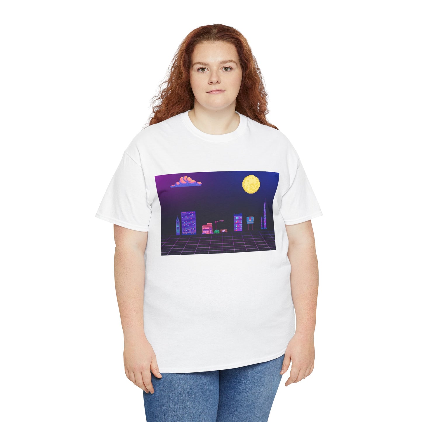 Pixel Cityscape Unisex Tee