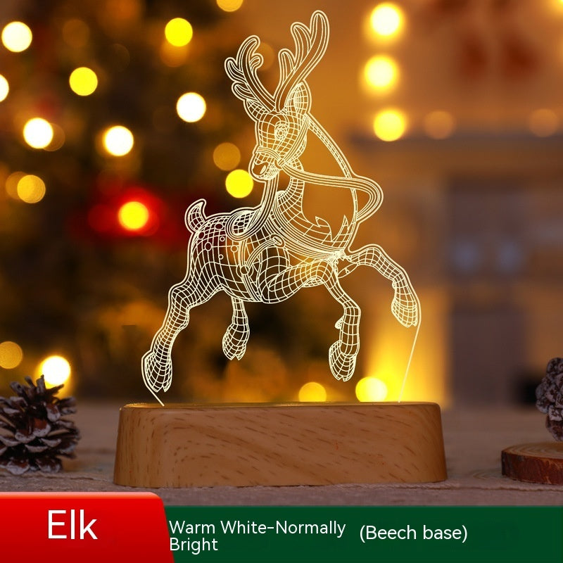 3D Christmas Acrylic Lamp Decoration