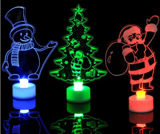 Colorful Glowing Christmas Decorations