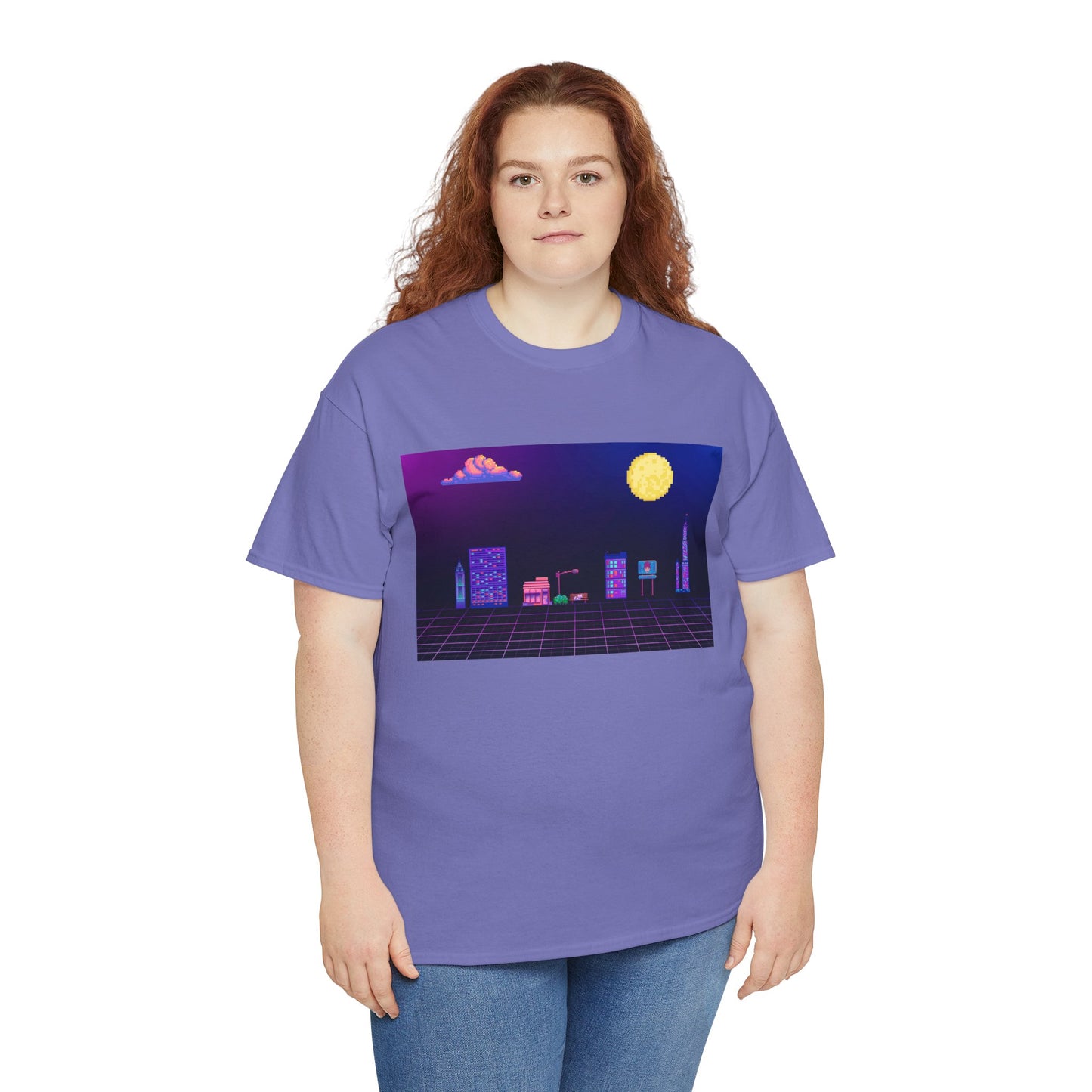 Pixel Cityscape Unisex Tee