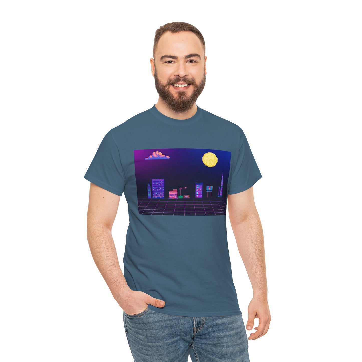 Pixel Cityscape Unisex Tee