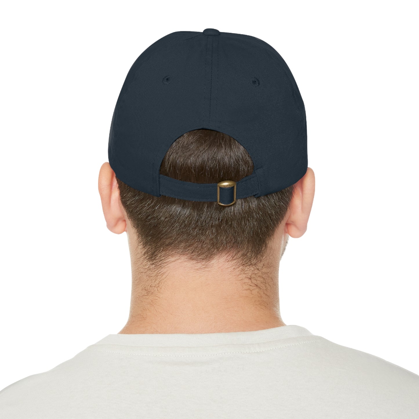 FG Dad Hat with Leather Patch (Round)