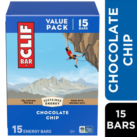 Energy Protein Bars, Chocolate Chip, 15Ct