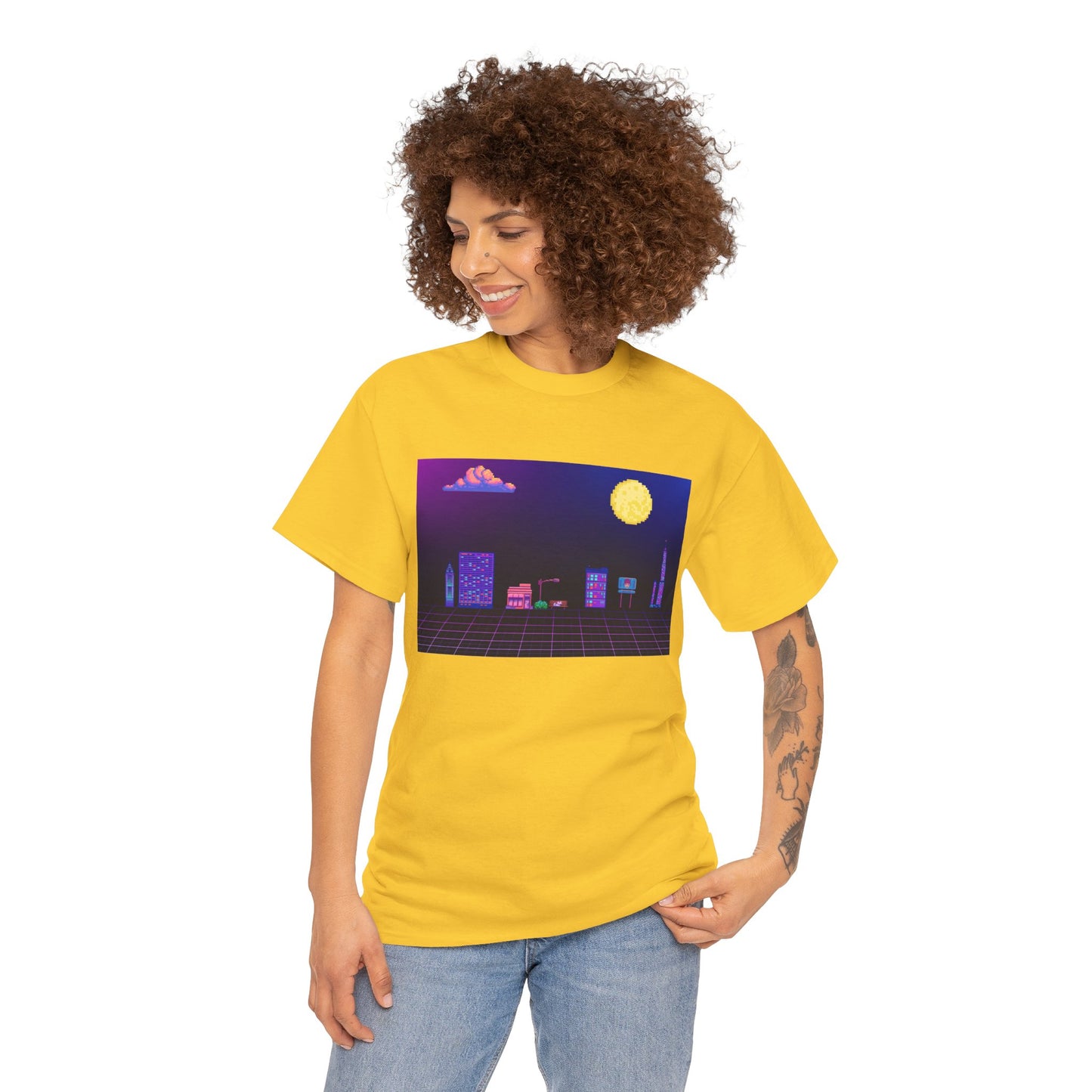 Pixel Cityscape Unisex Tee
