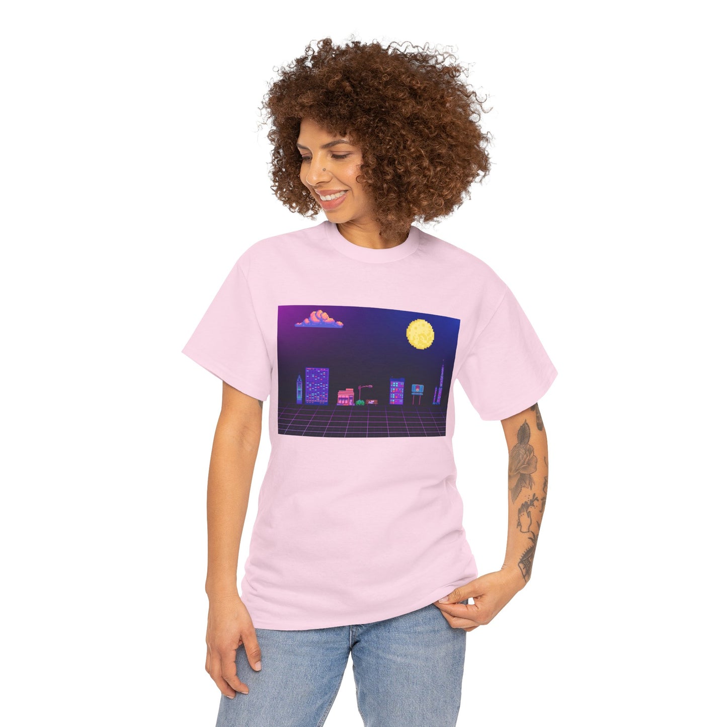 Pixel Cityscape Unisex Tee