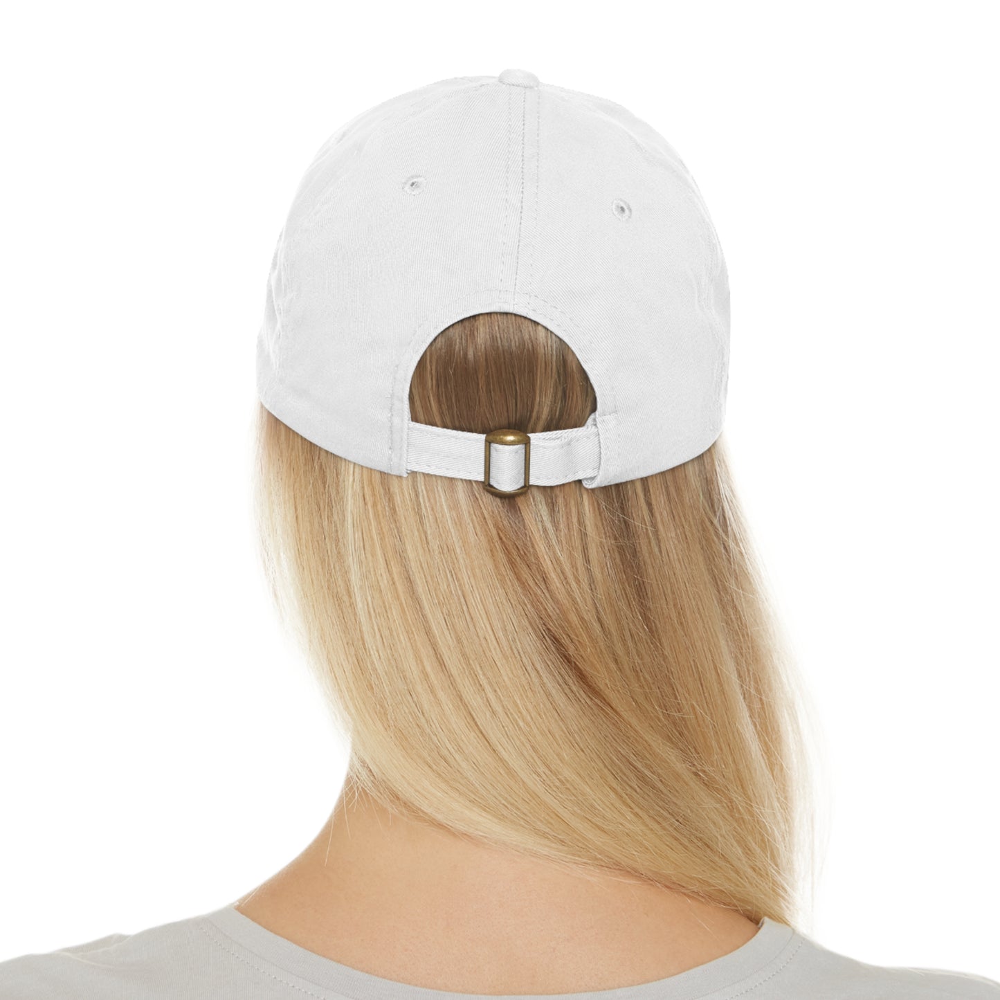 FG Dad Hat with Leather Patch (Round)