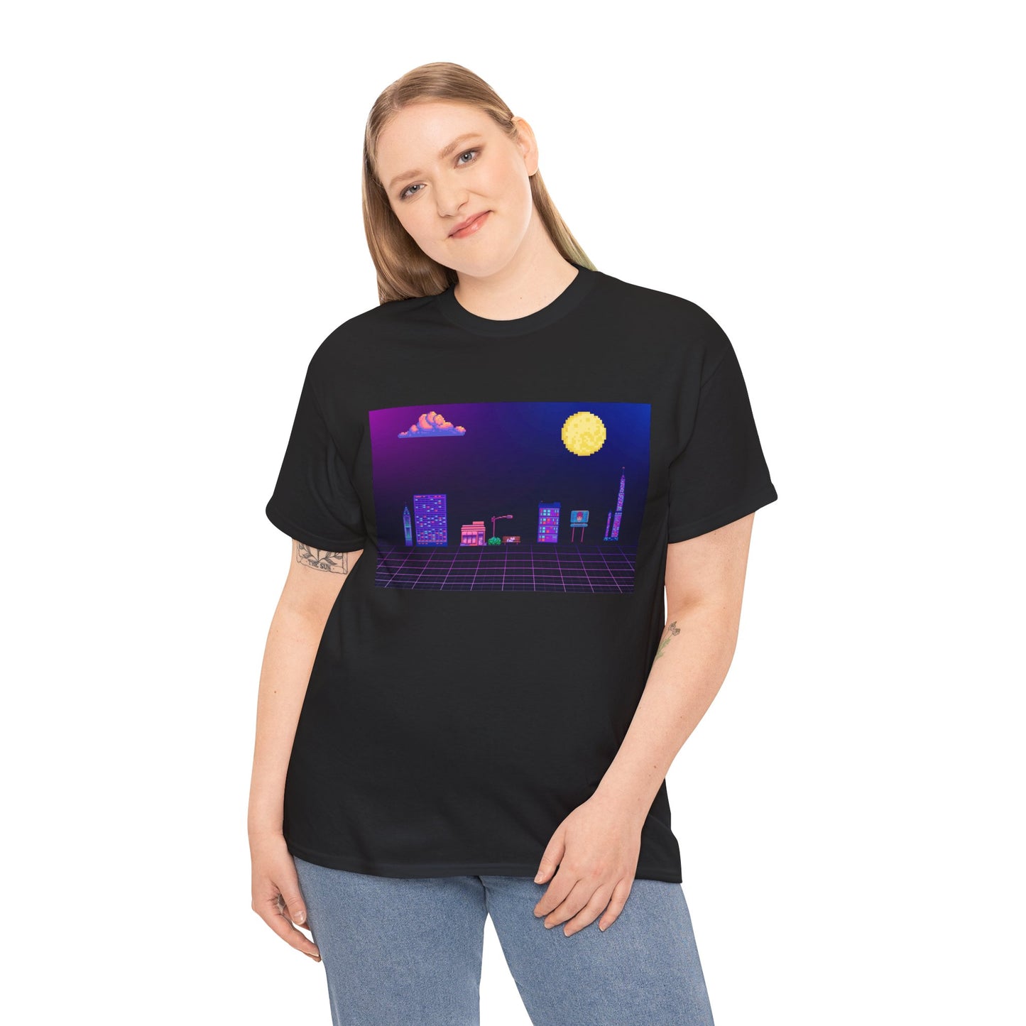 Pixel Cityscape Unisex Tee