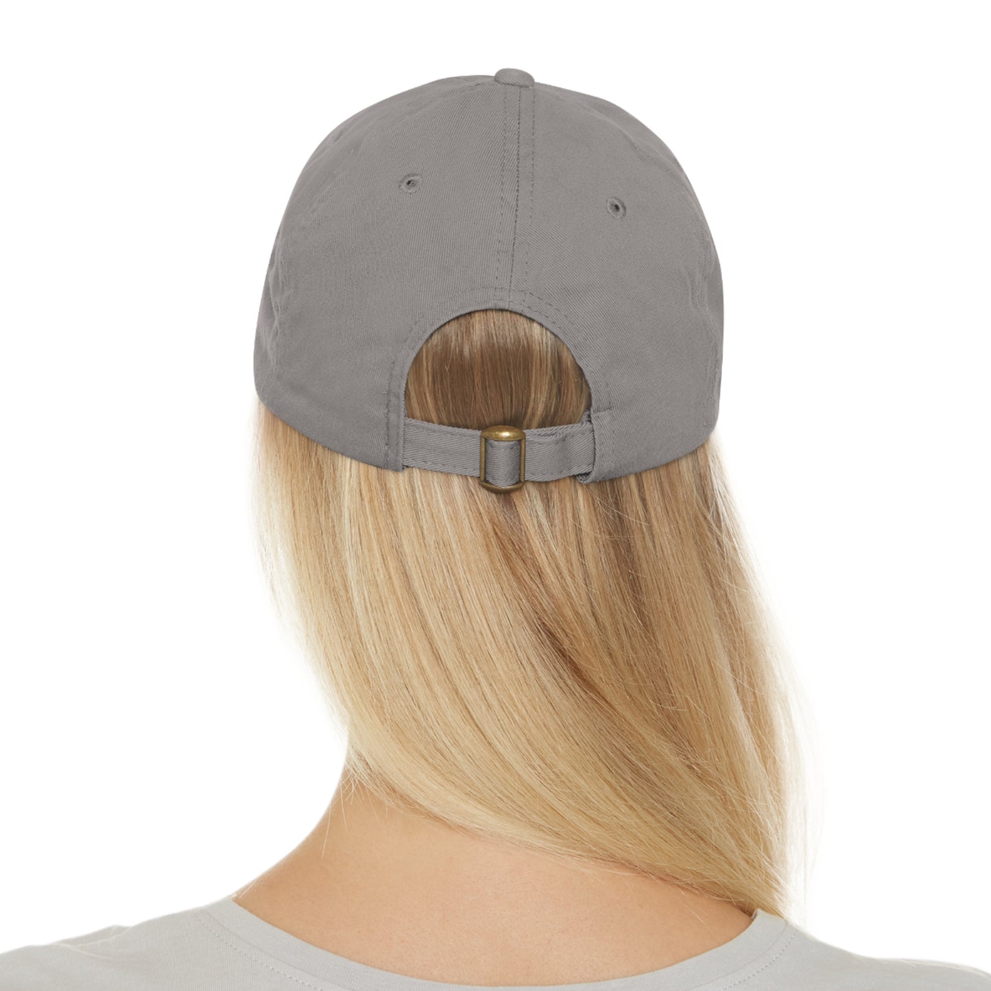 FG Dad Hat with Leather Patch (Round)