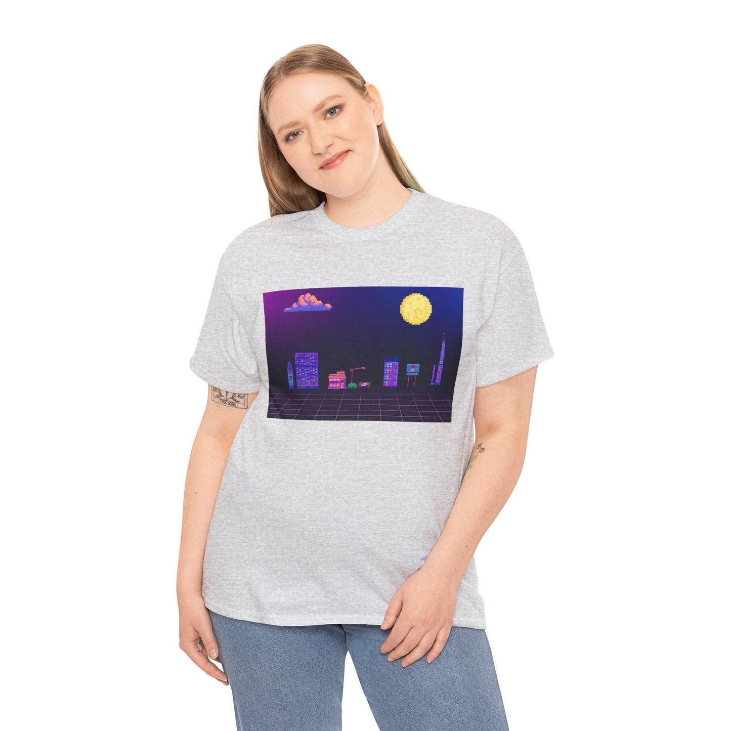 Pixel Cityscape Unisex Tee