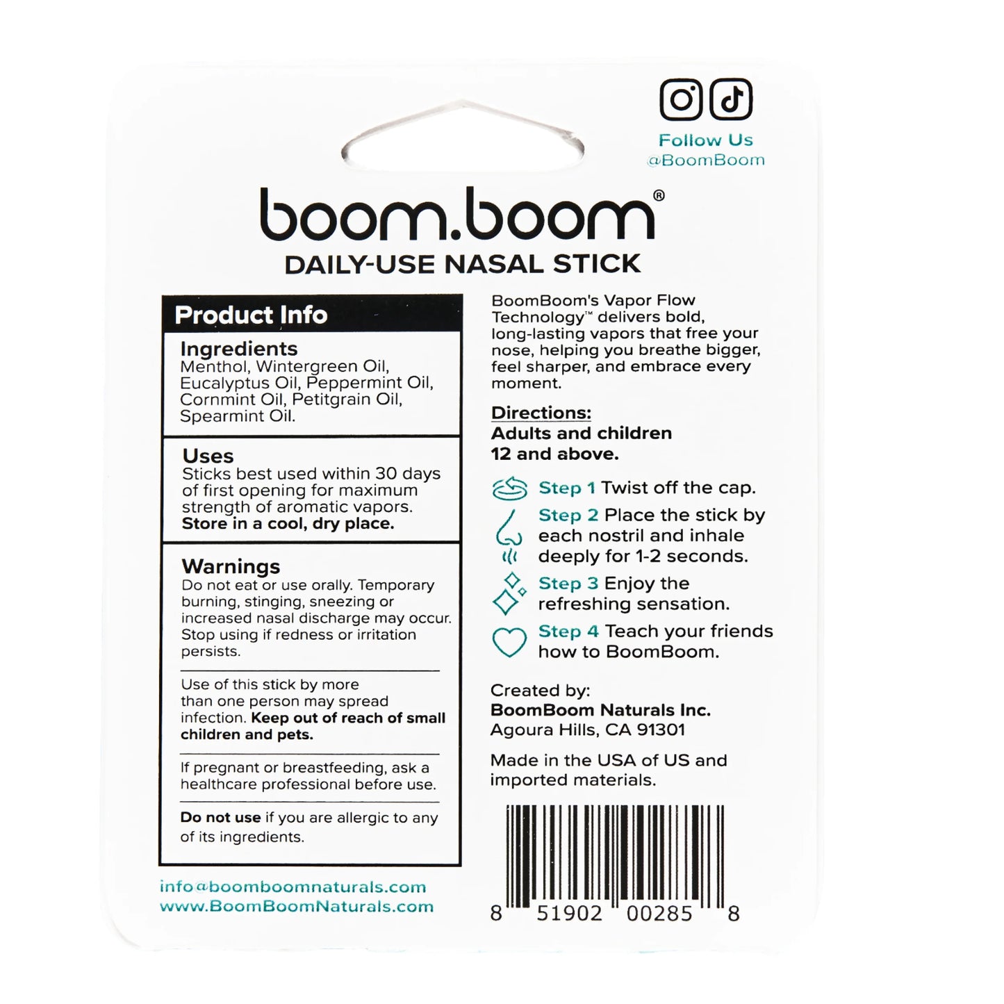 Nasal Stick, Wintermint 2Pk