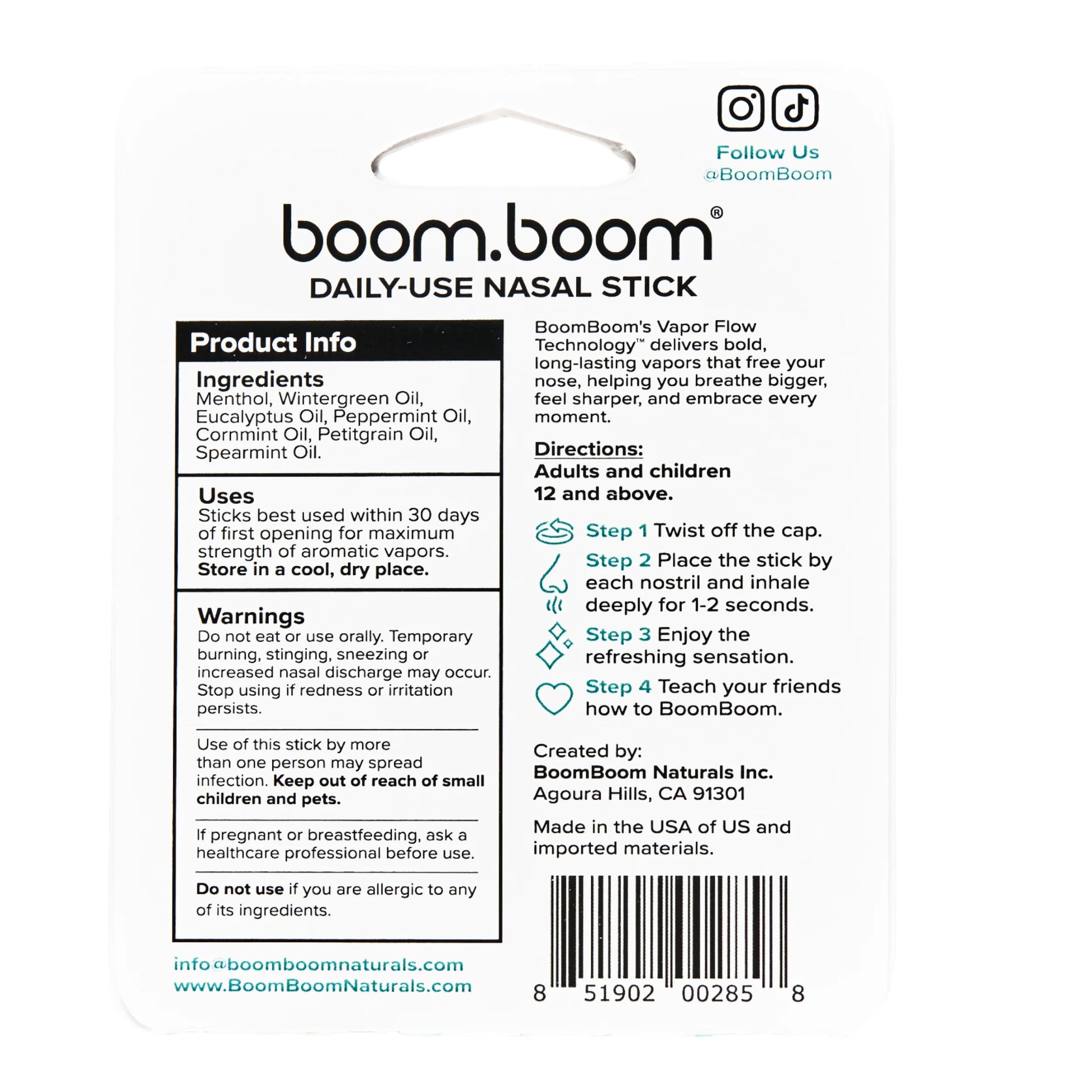 Nasal Stick, Wintermint 2Pk