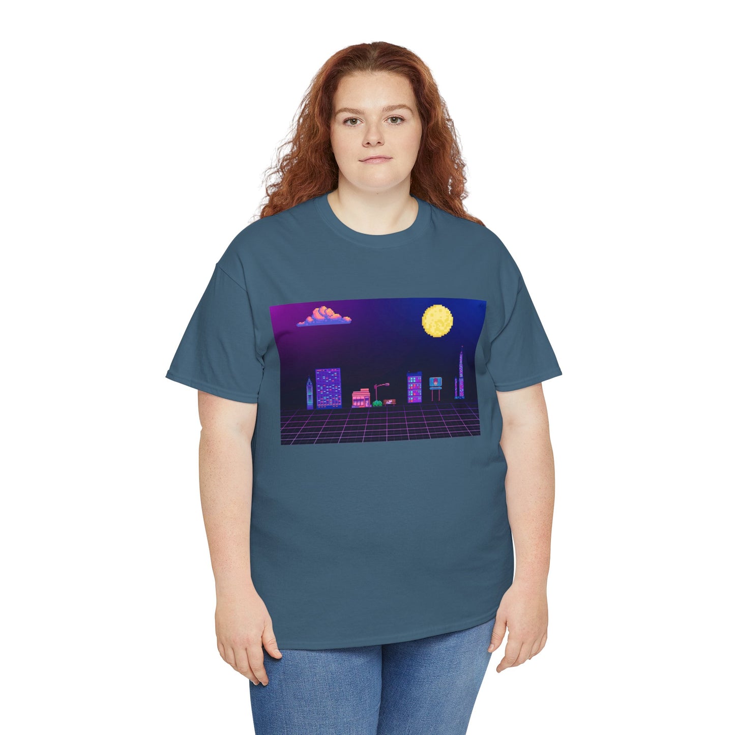 Pixel Cityscape Unisex Tee