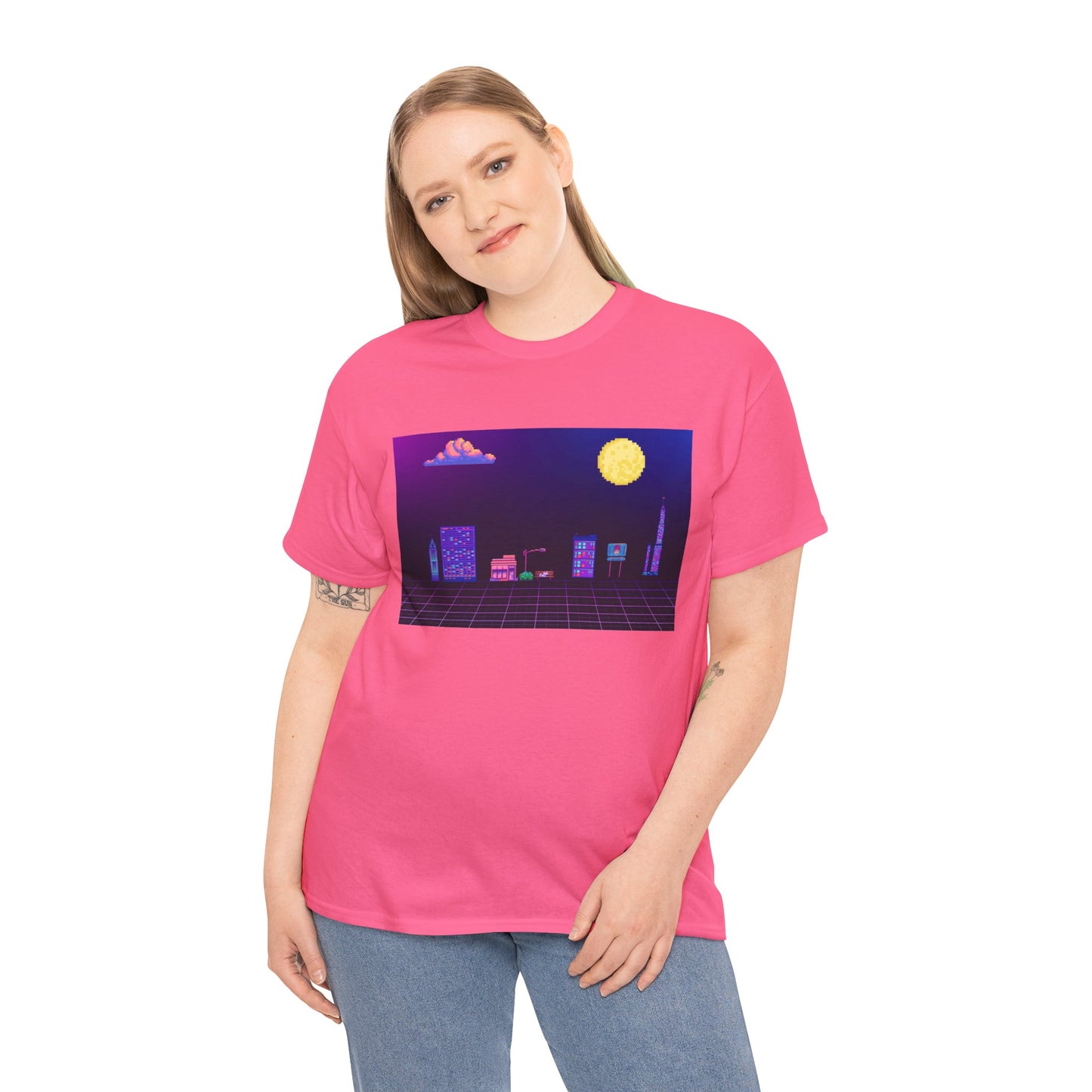 Pixel Cityscape Unisex Tee